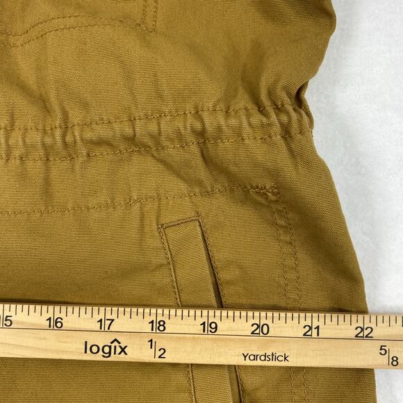 Women Field Jacket Size Medium Brown Barn Chore Utility Coat Pockets Lightweight - Picture 7 of 15